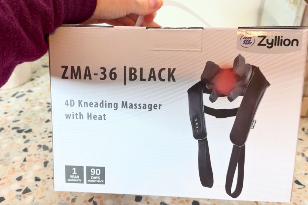 Zyllion neck massager in the box