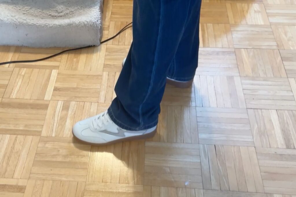 Project Cloud shoes with jeans