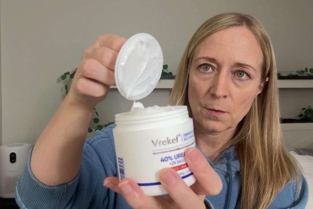 Opening Vrekef foot cream