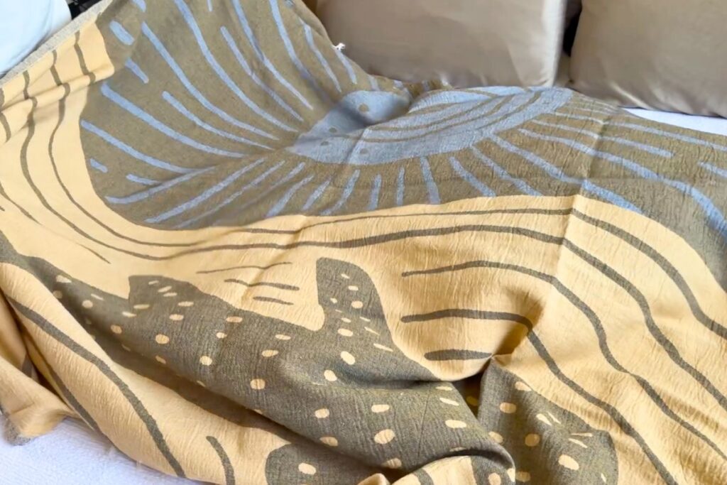 Other side of whale shark beach towel