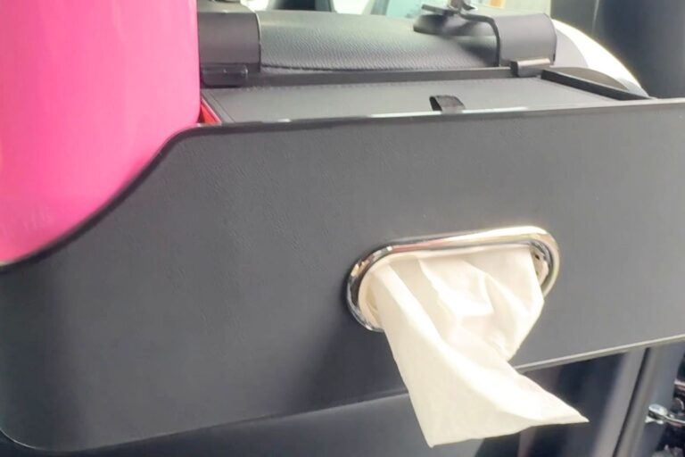 car back seat organizer with tissues